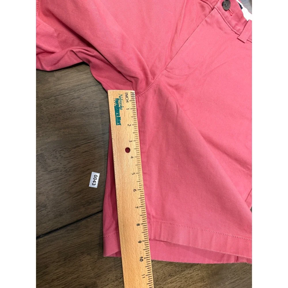 J.Crew‎ Mens 9 Inch Inseam Chino Shorts Coral Pink Size 30 Cotton Twill Casual